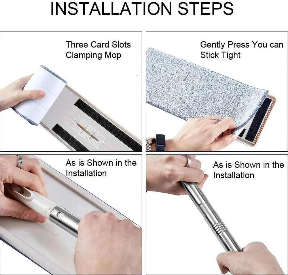 Microfiber Flat mop with bucket