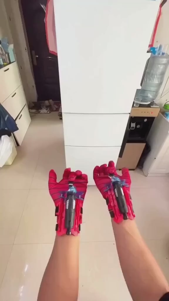 Spider Web Shooter Toy with Gloves for Kids,Spider-Man Style Web Shooter
